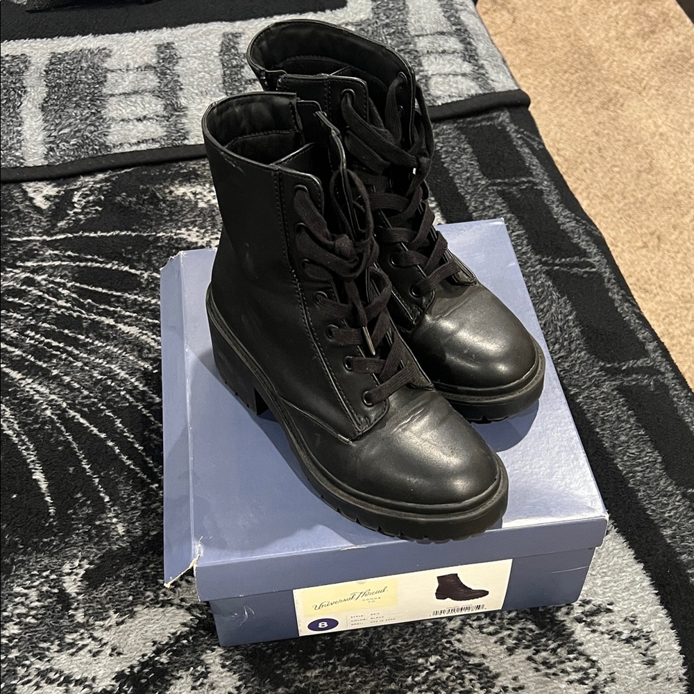 Universal Thread Black Combat Boots